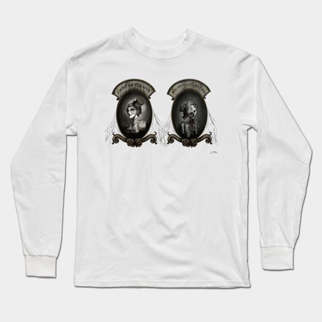 Memento Mori Long Sleeve T-Shirt by DanielBDemented